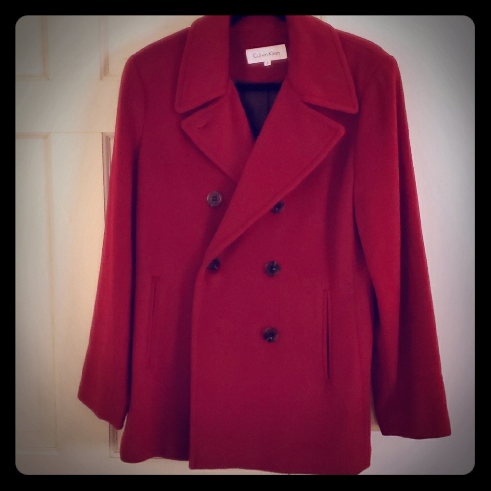 Calvin Klein half length Navy Coat
